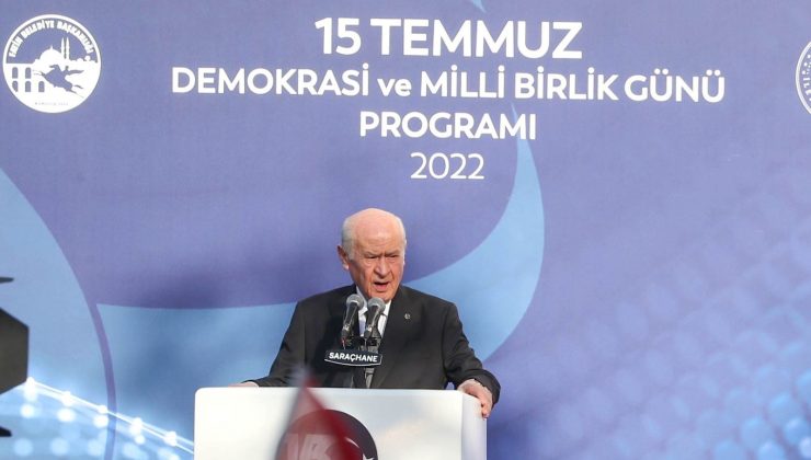 Bahçeli: Milli birlik ve dayanışma ruhu FETÖ’nün hesaplarını boşa çıkarmıştır