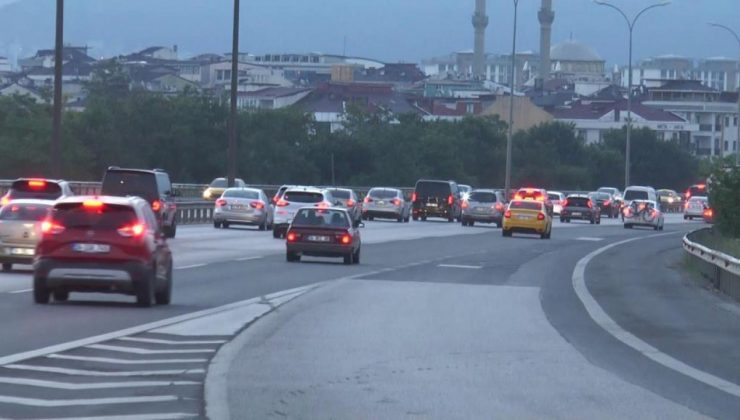 Bayram arefesinde trafikte son durum! Yola çıkanlar dikkat