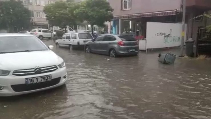 Bursa’da bayramın birinci günü sağanak sele sebep oldu