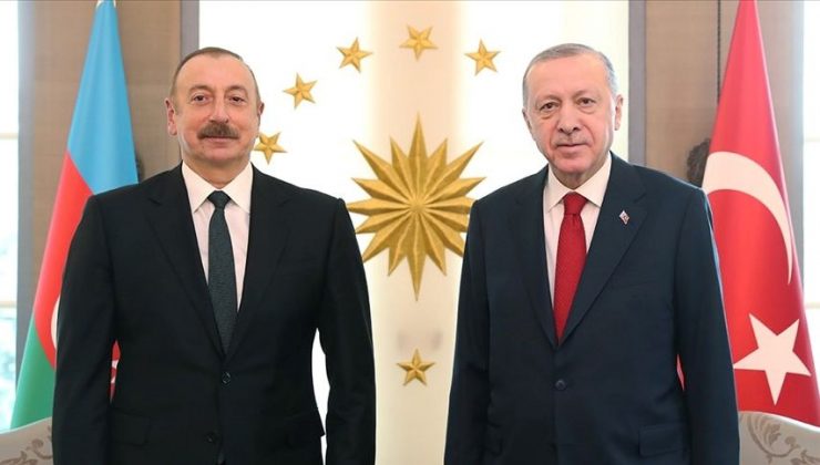 Cumhurbaşkanı Erdoğan, Azerbaycan Cumhurbaşkanı Aliyev ile görüştü