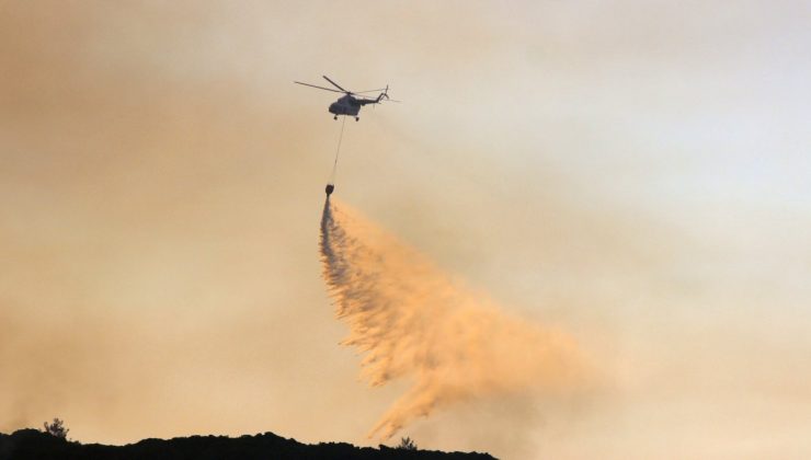 Datça’daki orman yangınında 2’nci gün