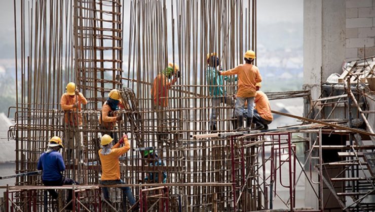 İnşaat maliyet endeksi yıllık yüzde 105,73 artış gösterdi