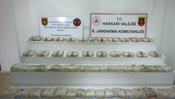 MSB: İran sınırında 69 kilogram uyuşturucu ele geçirildi