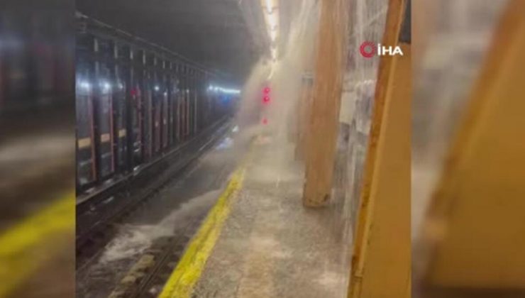 New York’ta metro istasyonları sular altında