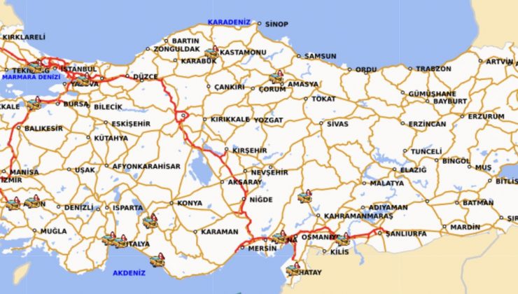 Tatil sonrası dönüş yoluna çıkan sürücüler için ‘kaza kara noktası’ uyarısı