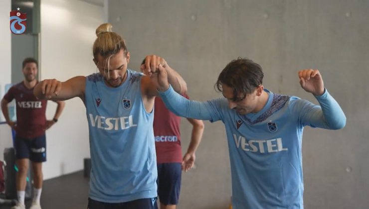 Trabzonspor idmanları ‘Horon’ eşliğinde devam ediyor.