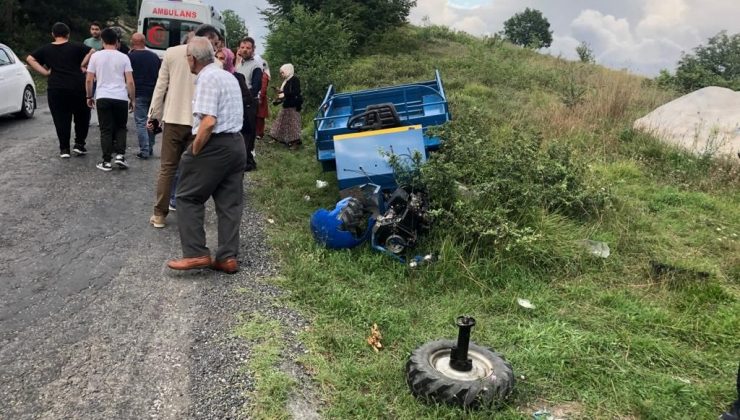 Zonguldak’ta tarım aracı devrildi: 1 ölü, 6 yaralı