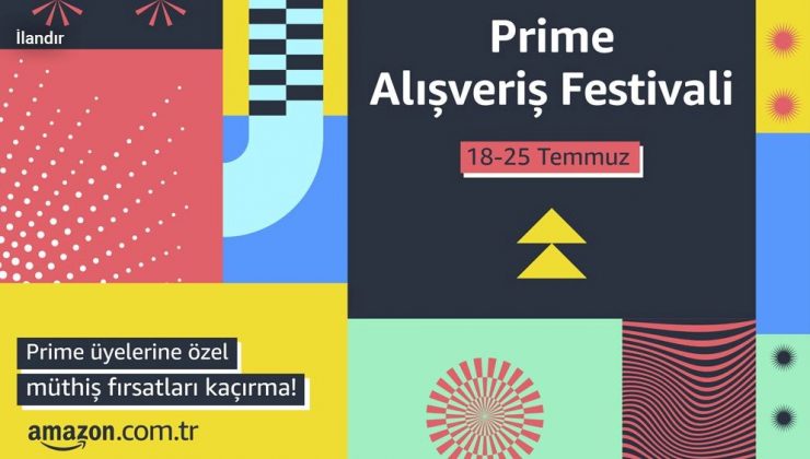 Amazon’un en büyük alışveriş etkinliği,Prime Alışveriş Festivali başladı!