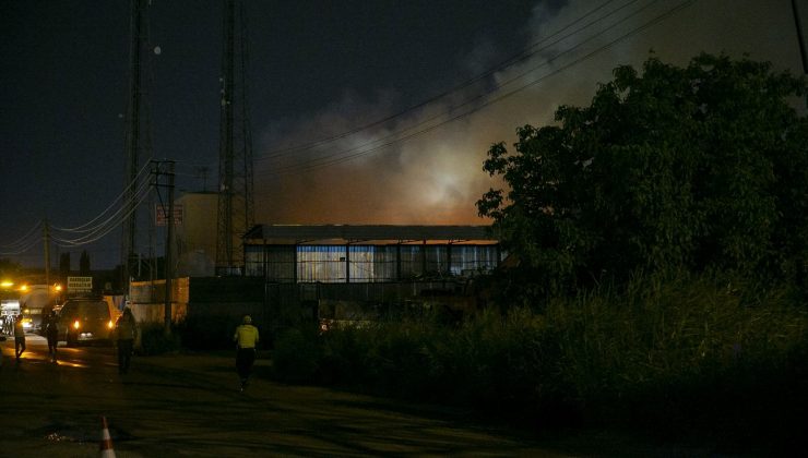 Ankara’da palet fabrikasında yangın