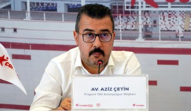 Antalyaspor Başkanı Aziz Çetin: ‘Hedefimiz ligi ilk 5’te bitirmek…’