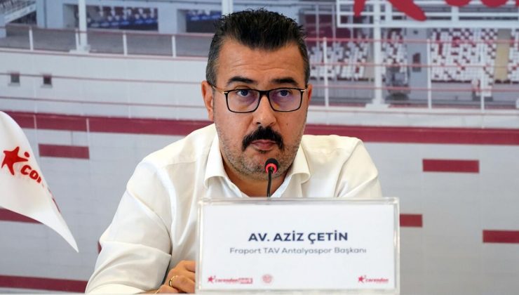 Antalyaspor Başkanı Aziz Çetin: ‘Hedefimiz ligi ilk 5’te bitirmek…’