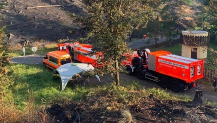 Çekya’daki orman yangınında bin hektarlık alan kül oldu