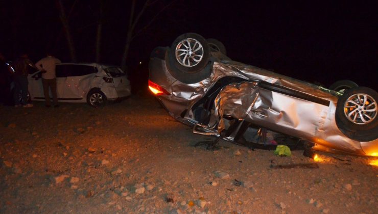 Domuz sürüsü zincirleme kazaya neden oldu: 8 yaralı