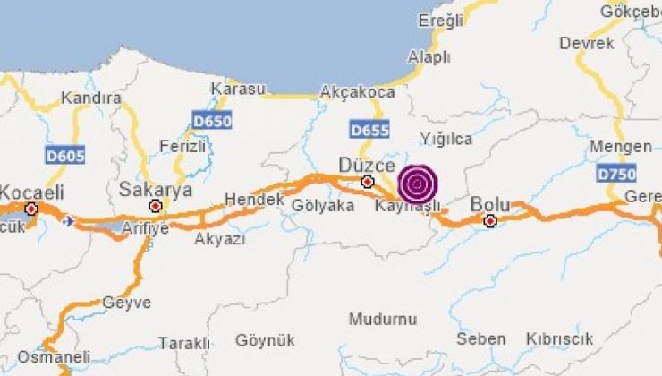 Düzce’de 4.2 büyüklüğünde deprem