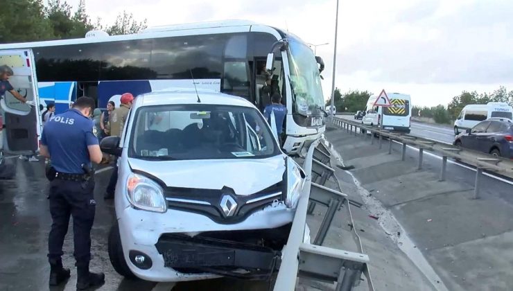 Eyüpsultan’da yağışın ardından zincirleme kaza: 5 yaralı