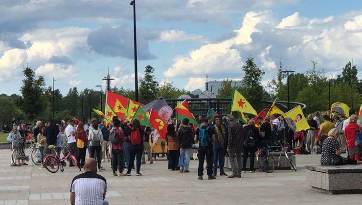 Finlandiya’da terör örgütü PKK yandaşları gösteri düzenledi