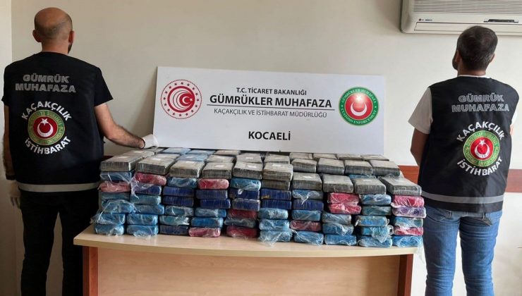 Kocaeli’de 246 kilogram kokain ele geçirildi