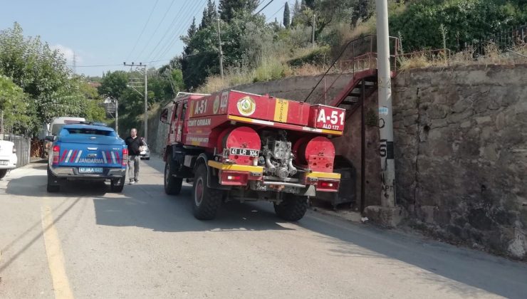 Kocaeli’de orman yangını: 1 gözaltı