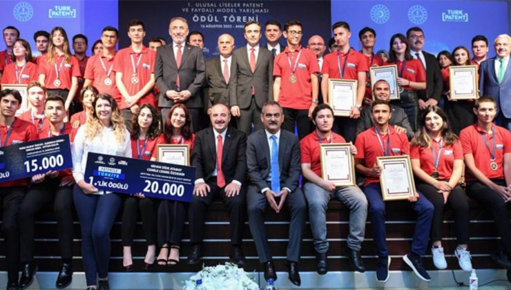 Liselilere patent ve faydalı model ödülleri