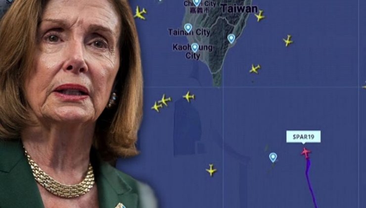 Pelosi’nin uçağı rotayı Tayvan’a çevirdi