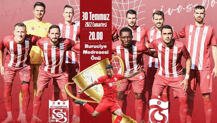 Sivasspor’un Süper Kupa maçı, dev ekrandan izlenecek