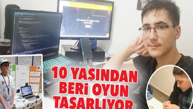 10 yaşından beri oyun tasarlıyor