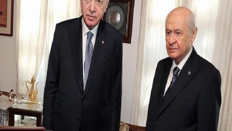 Cumhurbaşkanı Erdoğan’dan Bahçeli’ye evinde ziyaret