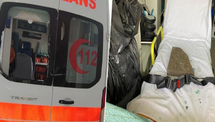 Diyarbakır’da hasta taşıyan ambulansa taşlı saldırı