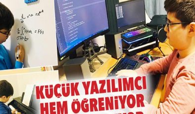 Küçük yazılımcı hem öğreniyor hem öğretiyor