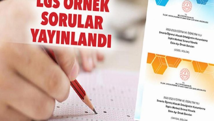 LGS örnek sorular yayınlandı