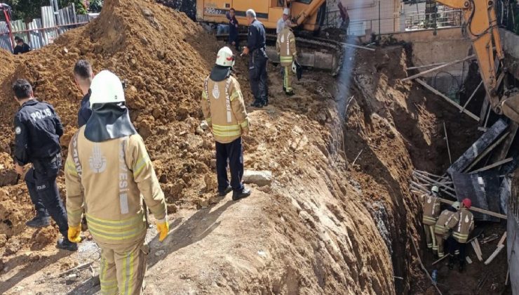 Maltepe’de inşaat alanında göçük: 2 yaralı