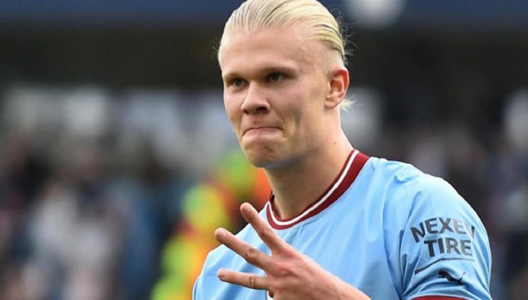 Manchester City’de Erling Haaland fırtınası hız kesmiyor! Efsaneleri şimdiden geçti