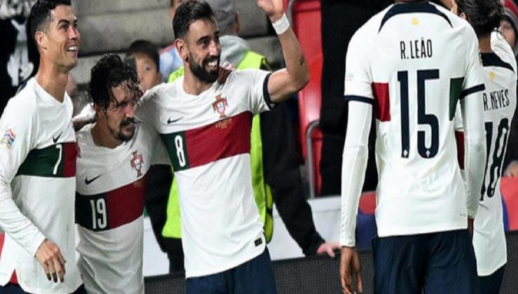 Portekiz’in farklı kazandığı maçta Cristiano Ronaldo korkuttu