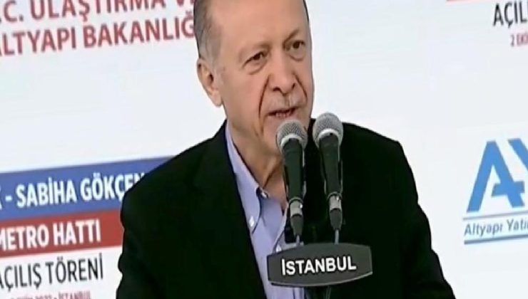 Sabiha Gökçen’e metro hattı | Cumhurbaşkanı Erdoğan: İstanbul’u sahipsiz bırakmıyoruz