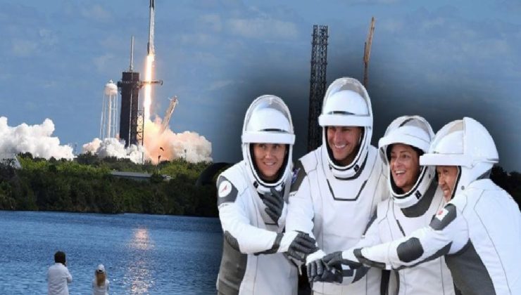 SpaceX, Uluslararası Uzay İstasyonu’na 3 astronot ve 1 kozmonot gönderdi