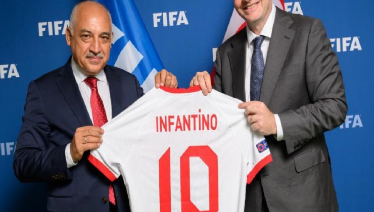 TFF Başkanı Mehmet Büyükekşi, FIFA Başkanı Gianni Infantino ile buluştu