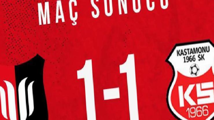 Uşakspor-GMG Kastamonuspor maç sonucu: 1-1