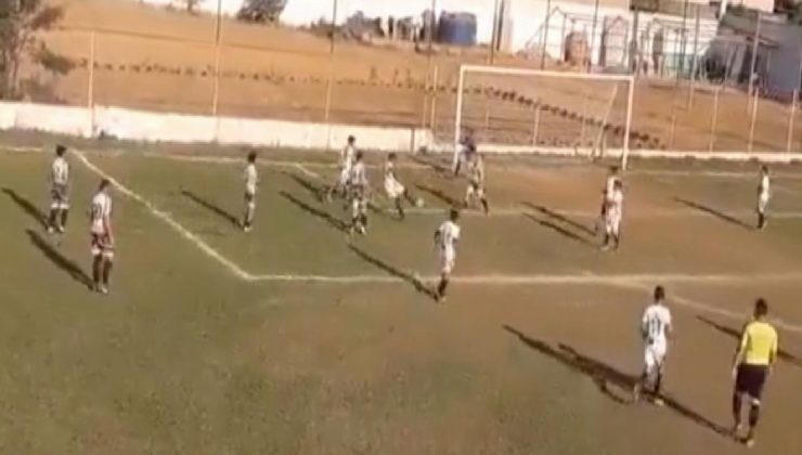 12 yaşındaki çocuktan enfes gol