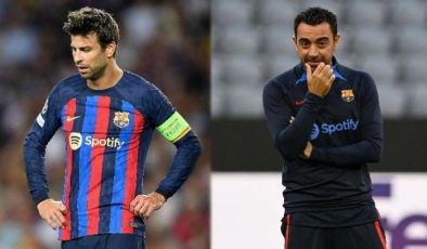 Barcelona’da Pique ve Xavi karşı karşıya geldi! Forma krizi