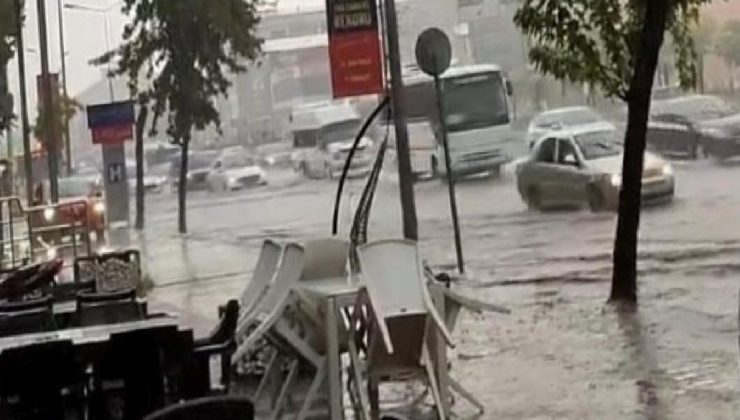 Bursa’da sağanak hayatı olumsuz etkiledi