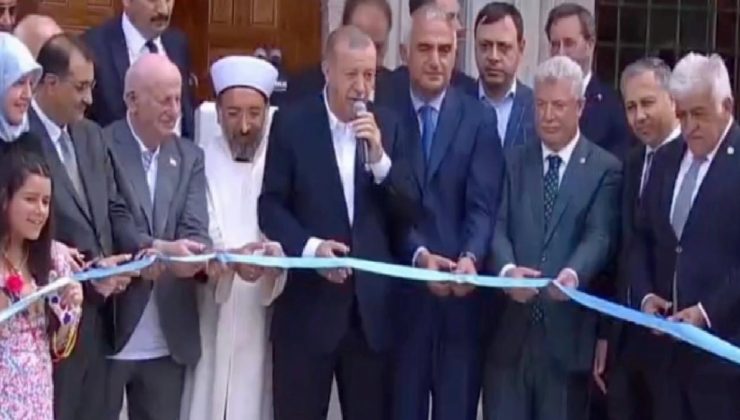 Cumhurbaşkanı Erdoğan, Ayazma Camisi’ni ibadete açtı