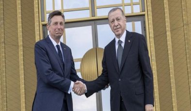 Cumhurbaşkanı Erdoğan, Slovenya Cumhurbaşkanı Pahor’u kabul etti