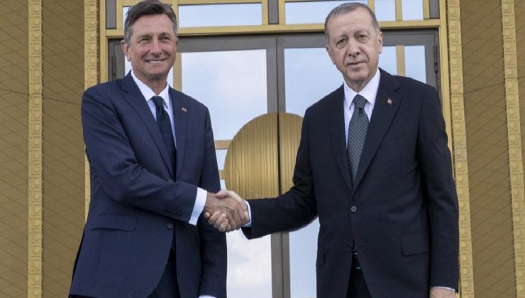 Cumhurbaşkanı Erdoğan, Slovenyalı mevkidaşı Pahor’u ağırladı