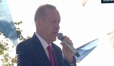 Cumhurbaşkanı Erdoğan: Biz eserlerimizle konuşuyoruz