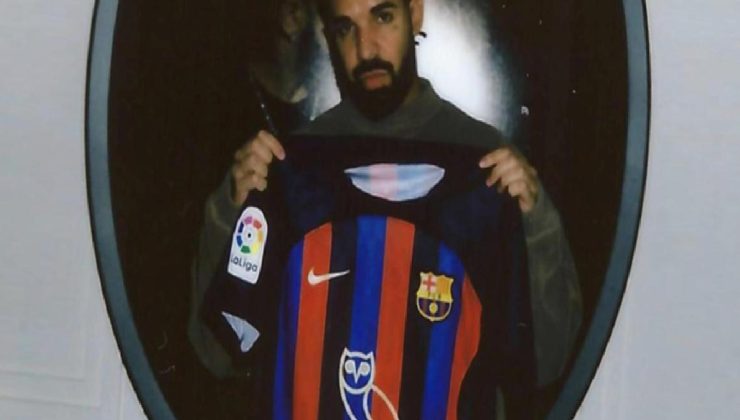 El Clasico’ya Drake damgası! Ünlü rapçinin logosu, Barcelona formasında