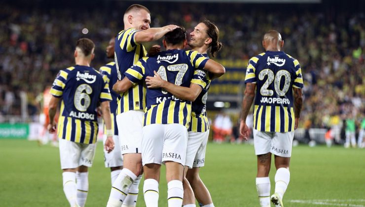 Fenerbahçe’den Alanyaspor’a farklı tarife… İşte maçtan fotoğraflar…