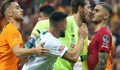 Galatasaray – Konyaspor maçında ortalık karıştı! Sehic’e kırmızı kart