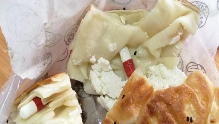 Gözaltındaki akrabasına börek içinde uyuşturucu getirdi