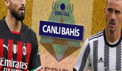 İtalya Serie A’da DEV MAÇ, CANLI YAYINLA Misli.com’da! Milan-Juventus karşılaşmasının iddaa’da favorisi…