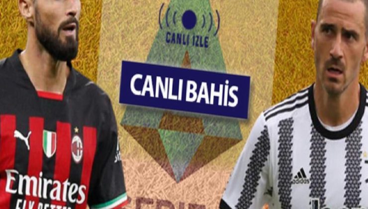 İtalya Serie A’da DEV MAÇ, CANLI YAYINLA Misli.com’da! Milan-Juventus karşılaşmasının iddaa’da favorisi…